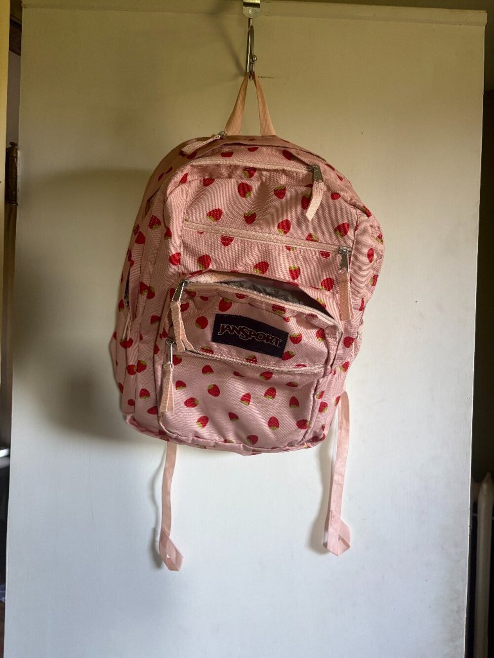 JanSport Strawberry Print Backpack